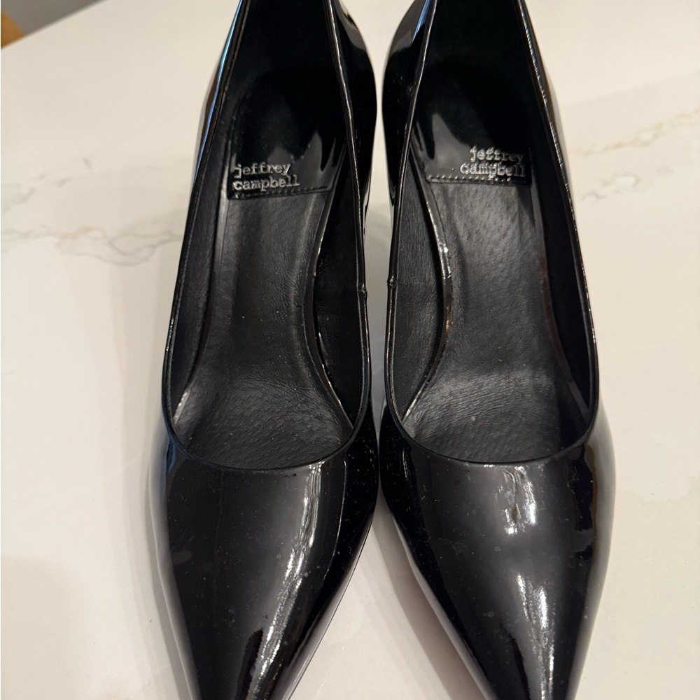 Jeffrey Campbell Glossy Black Heels